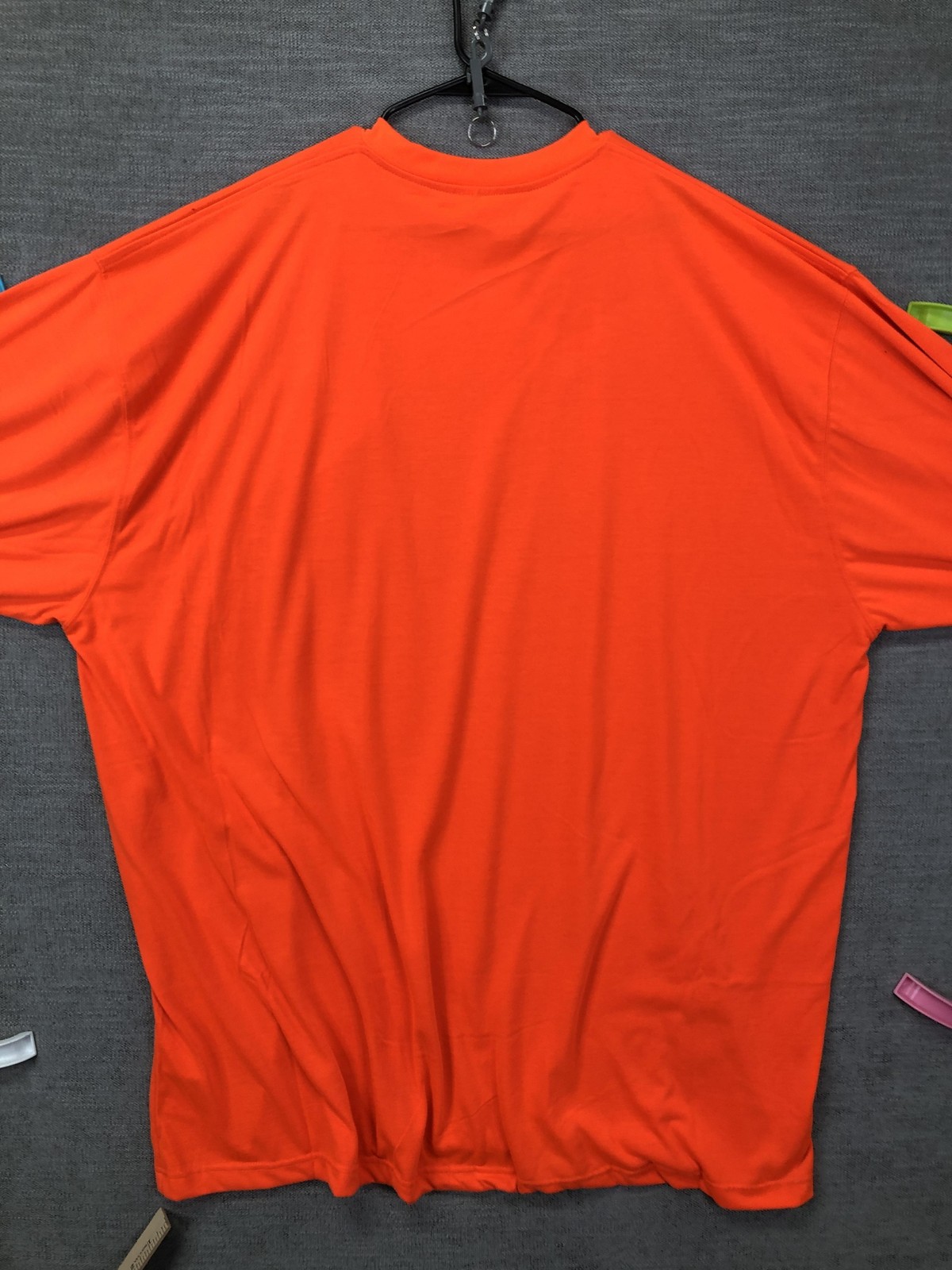Berne Shirt Mens 4XLT Orange Long Sleeve Polyester Pocket Workwear Safety Tee