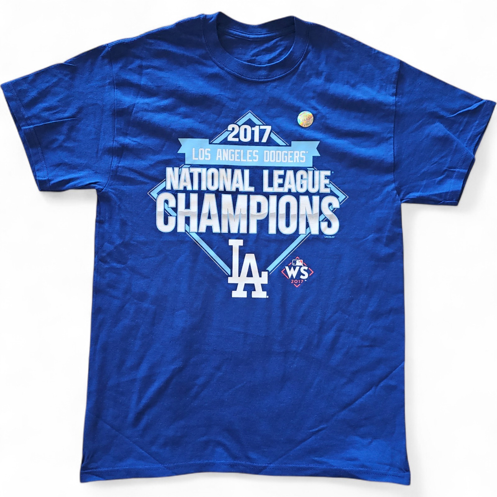 Men’s Los Angeles Dodgers 2017 National League Champions T-Shirt Tee Medium