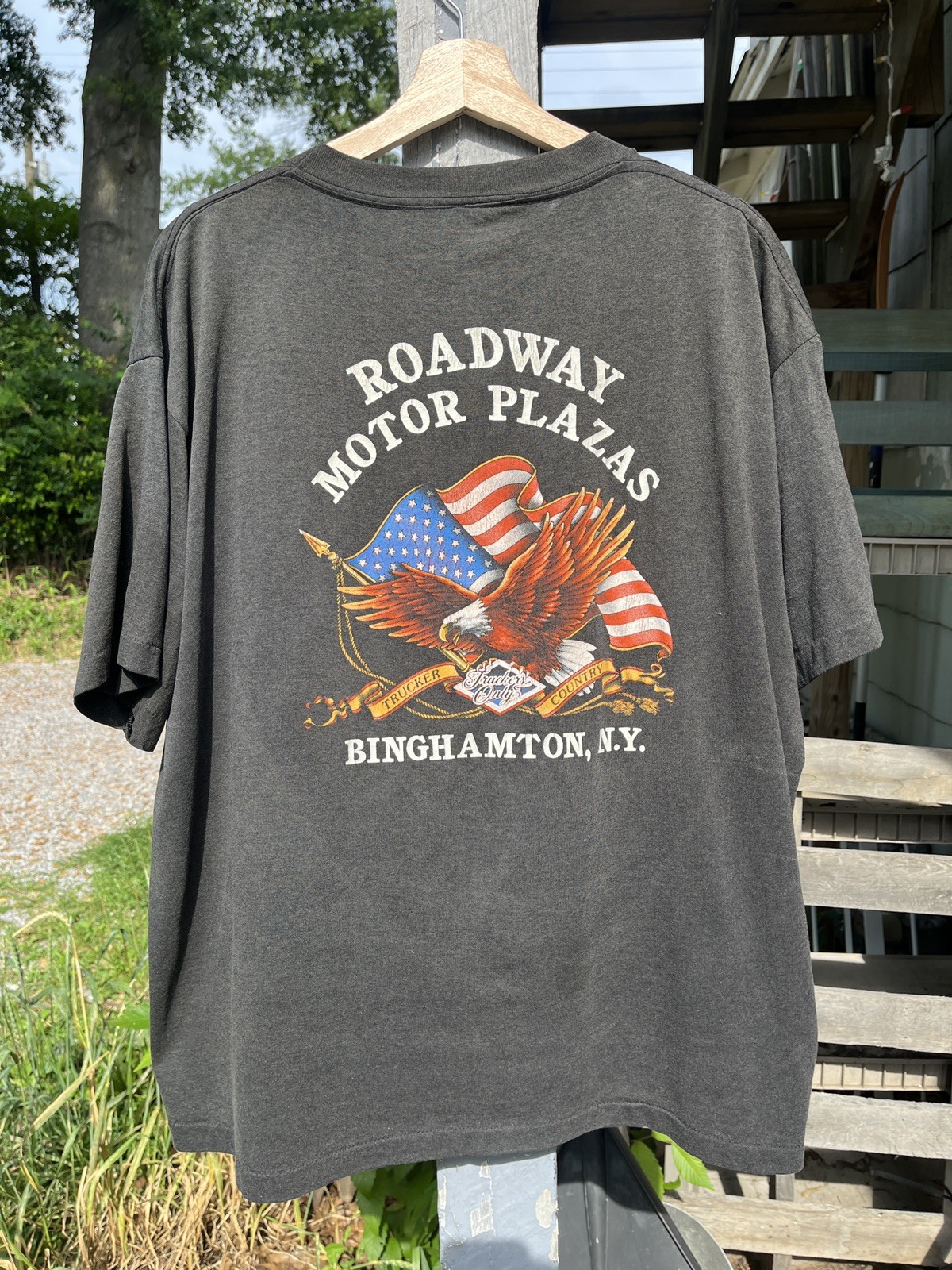 Vintage 3D Emblem Truckers Only 1988 Shirt Truck Stop Harley Single Stitch XL