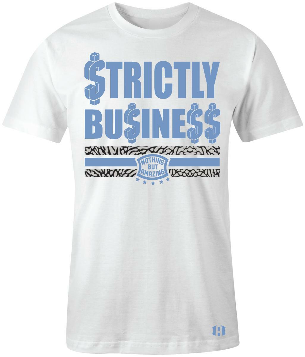“Strictly Business” T-Shirt to Match Retro 3 “UNC” 3’s