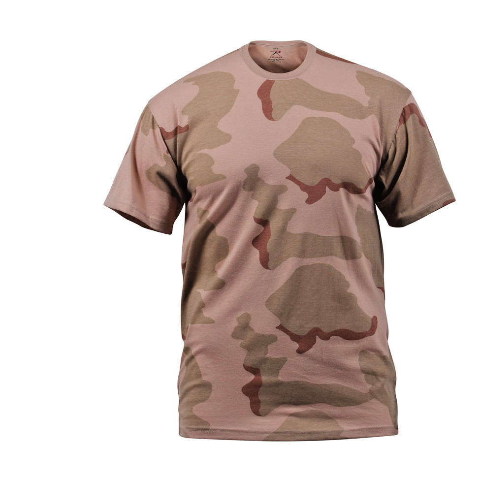 Tri Color Desert Camo T-Shirt Army Navy Coffee Stain Persian Gulf War Vet S-3X
