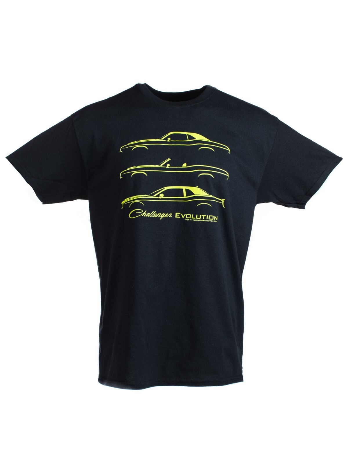 David Carey Dodge Challenger Models Evolution (Licensed) Black w/ Green, 3XL