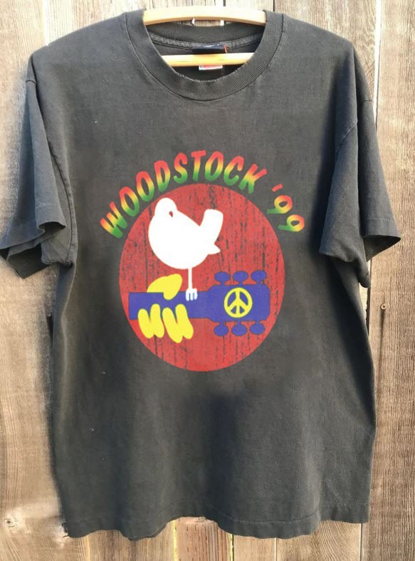 Woodstock 99 – Live Concert Band Charcoal Cotton Unisex T shirt S-5XL WA4325