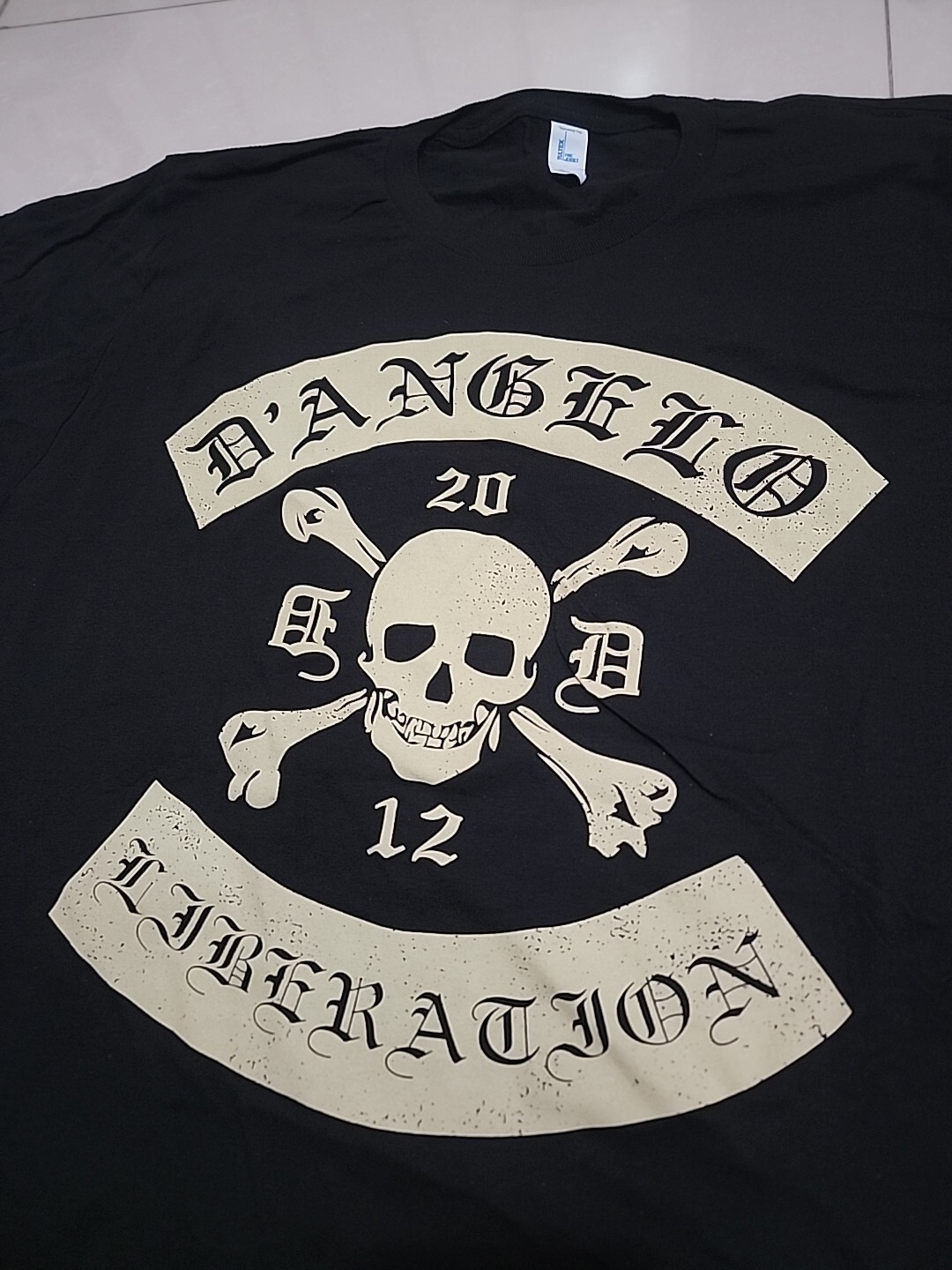 RARE! Official D’angelo Skull Bone Liberation Tour Rap Tee Concert T-shirt L/2XL
