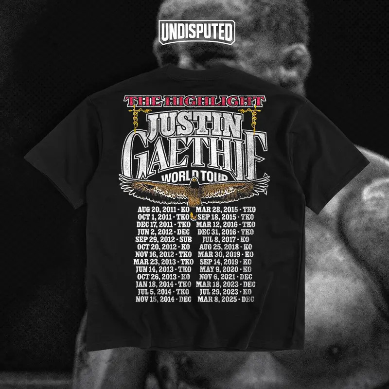 Justin Gaethje Heavy Cotton Shirt UFC Shirt The Highlight Tshirt