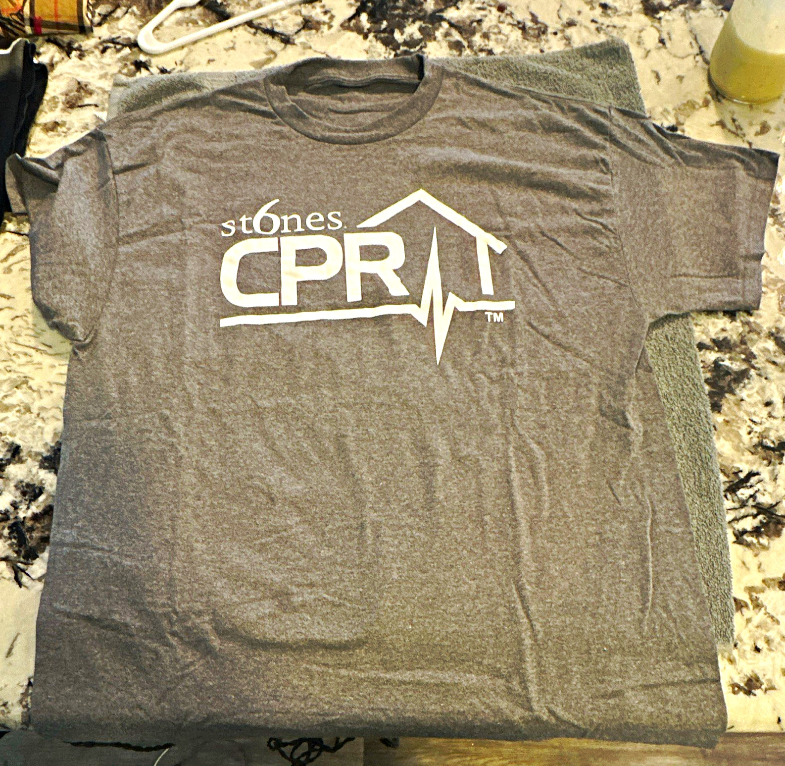 Stones CPR Men’s Gray Logo Graphic Crew Neck Short Sleeve T-Shirt XL