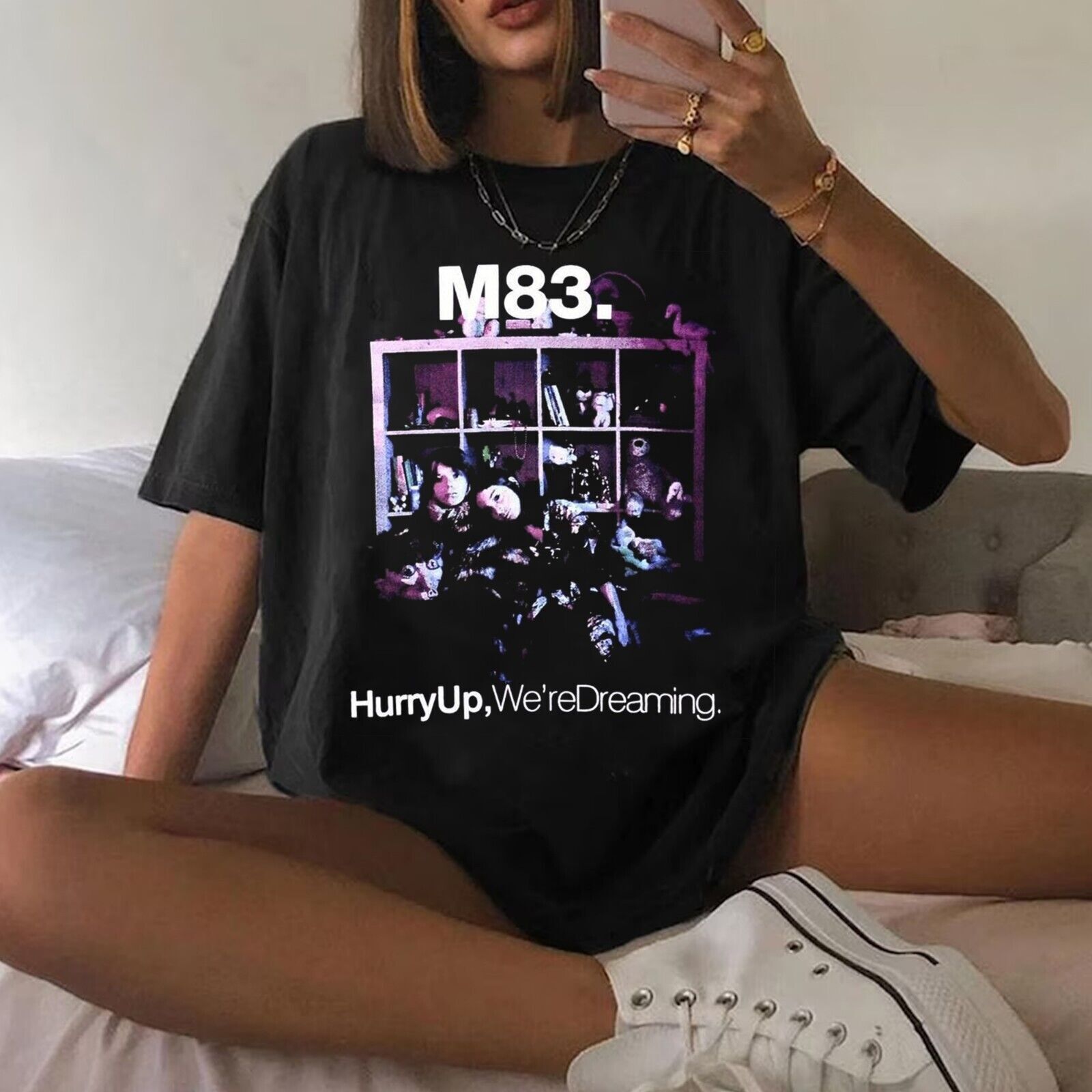 New Rare M83 Band Funny Gift Family Black S-235XL T-Shirt