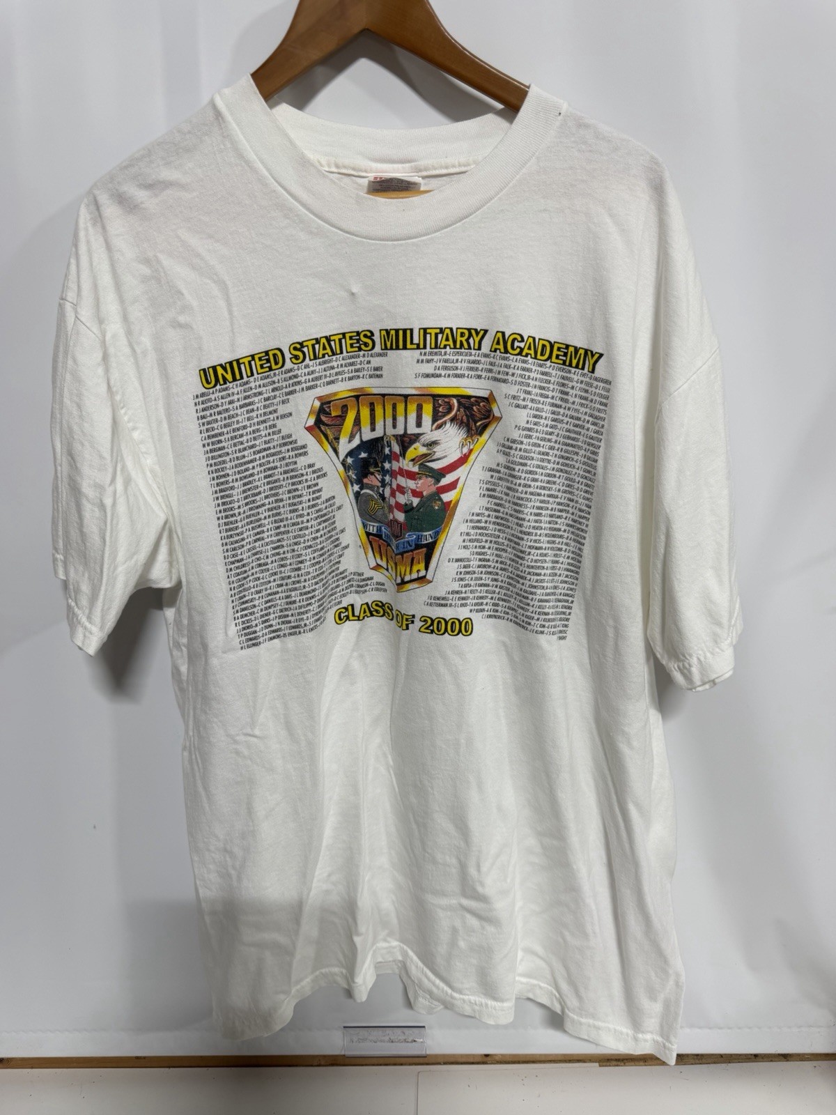 Vintage 2000 U.S. Military Academy Graduating Cadet Class T Shirt XL Fast Ship