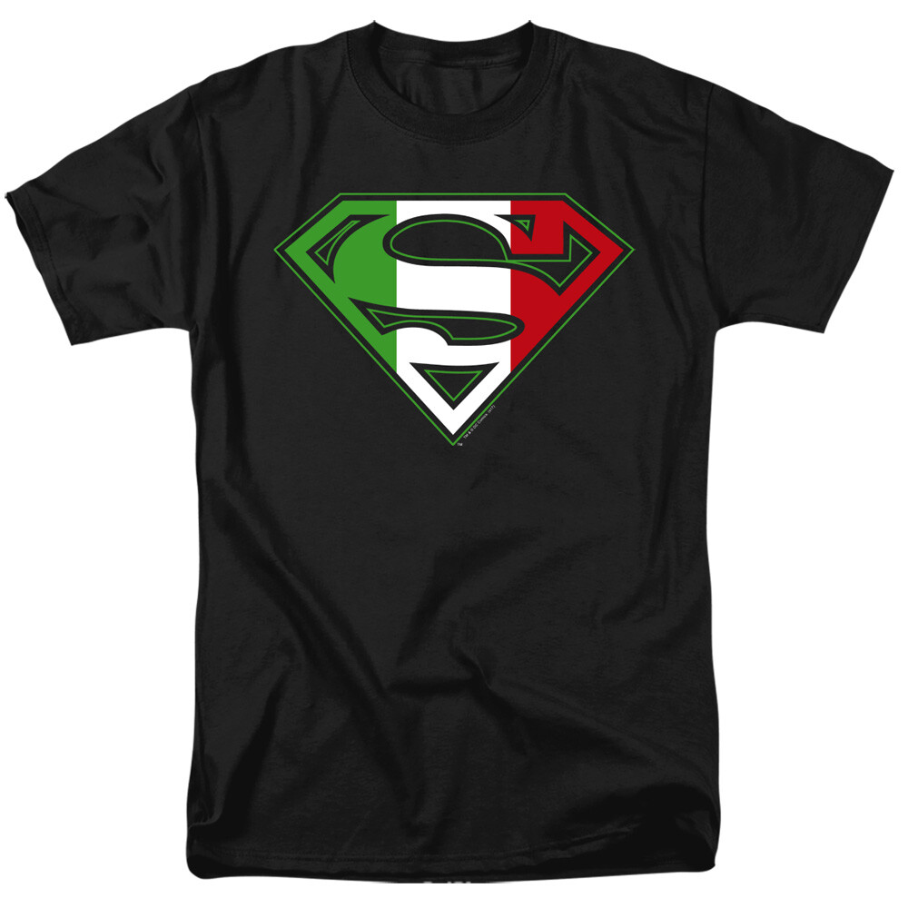 Superman Italian Shield DC Comics Licensed Adult T-Shirt