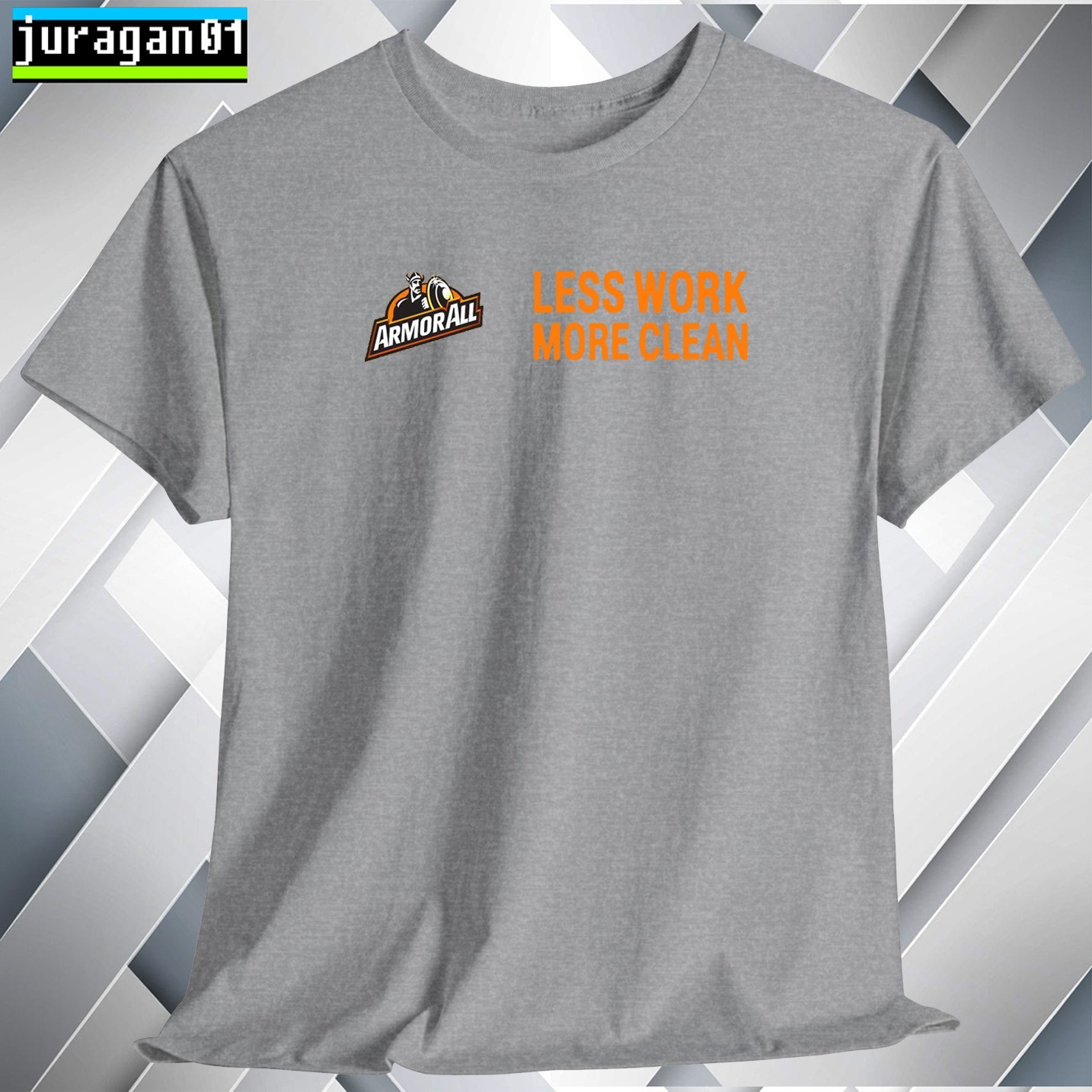 Armor All Car Care T-Shirt Logo Black/Gray/Blue/Red/White S to 5XL Made in USA