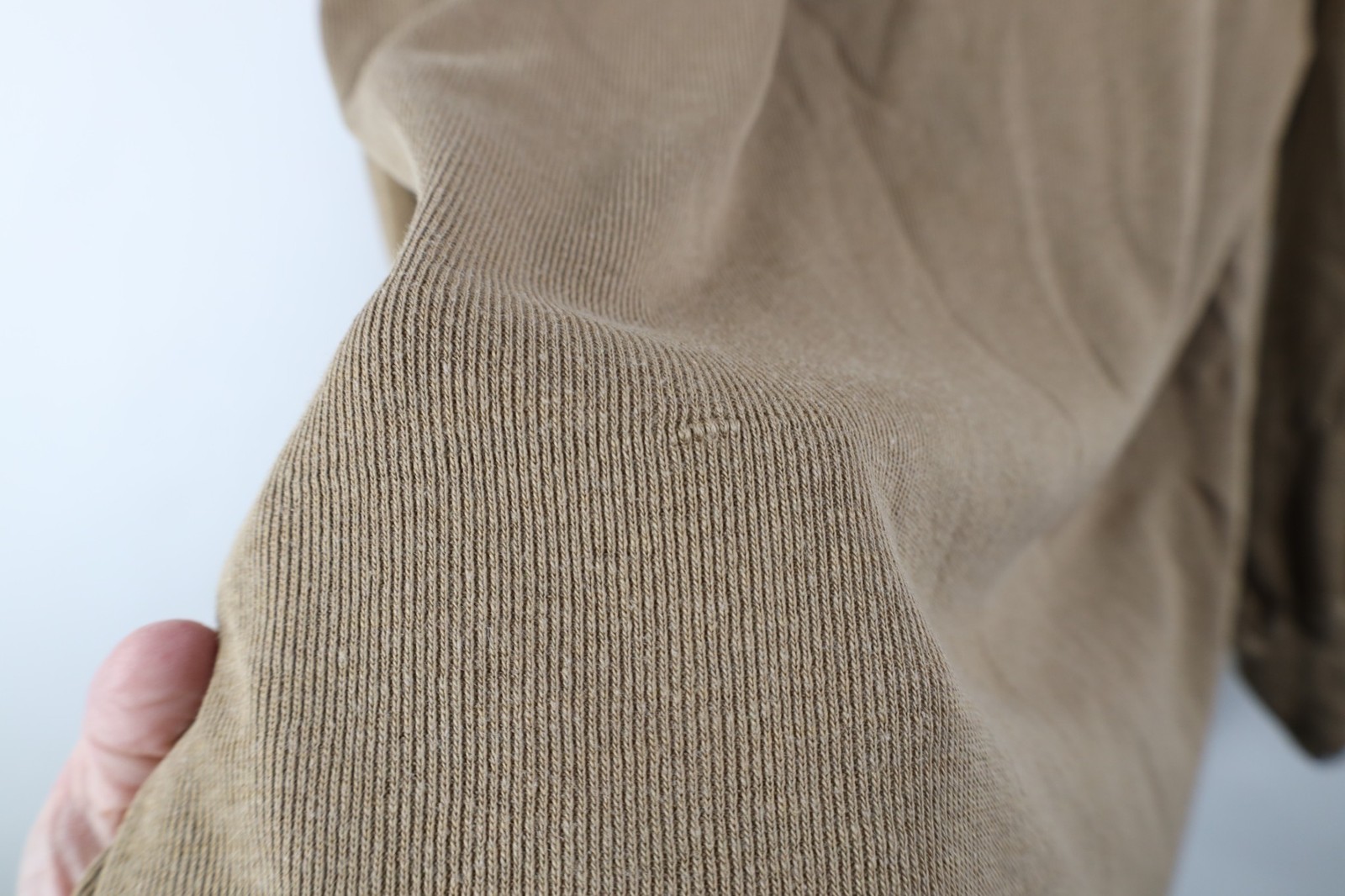 Vtg USGI Mens XL Thrashed Wool Blend Ribbed Knit Henley Undershirt T-Shirt USA