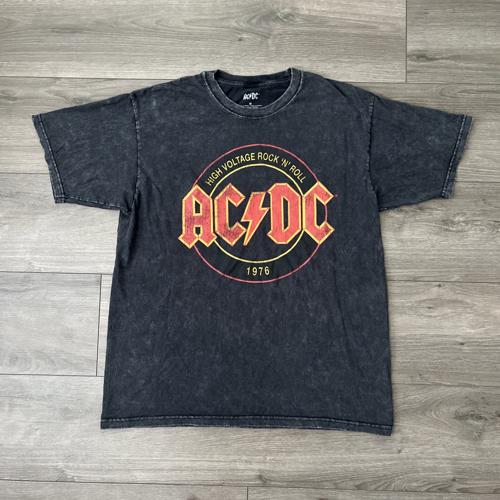 AC/DC High Voltage Tour T Shirt Mens M Black Short Sleeve