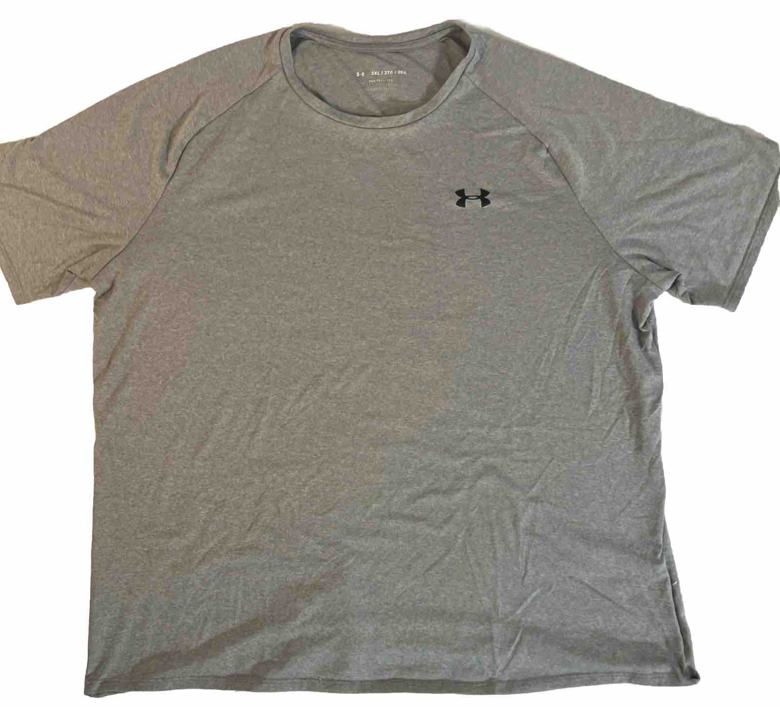 Under Armour The Tech Tee Mens 3XL Gray Crew Neck Short Sleeve T-Shirt