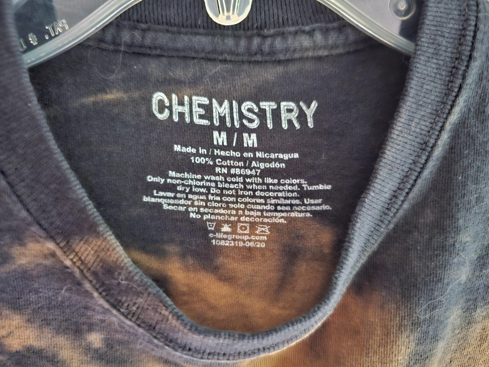 Positive Energy The Time Is Now Bleached Design w/ Skull Sz Medium by Chemistry