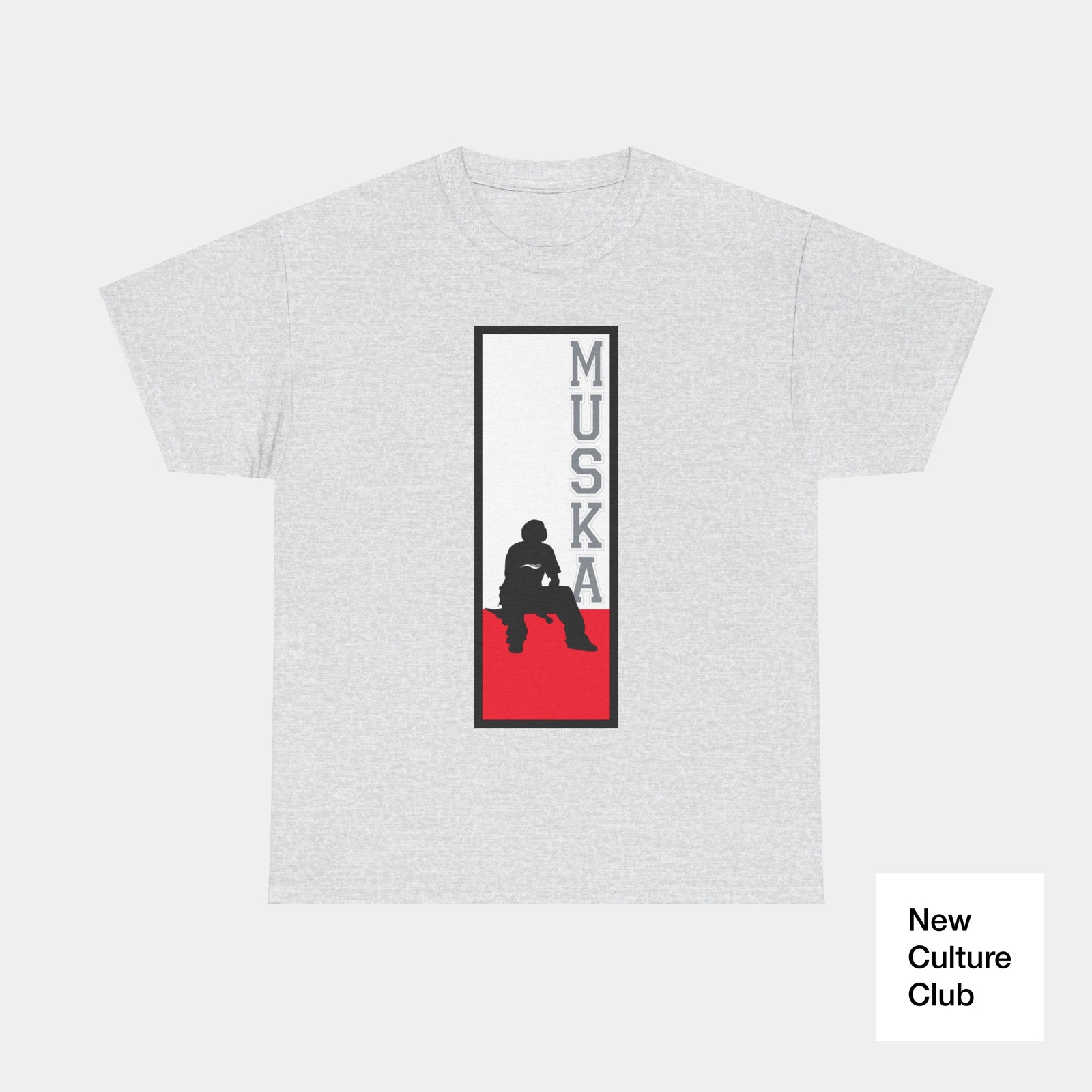 Muska Classic Shortys Skateboards Skate 90s Block Design T Shirt Colors