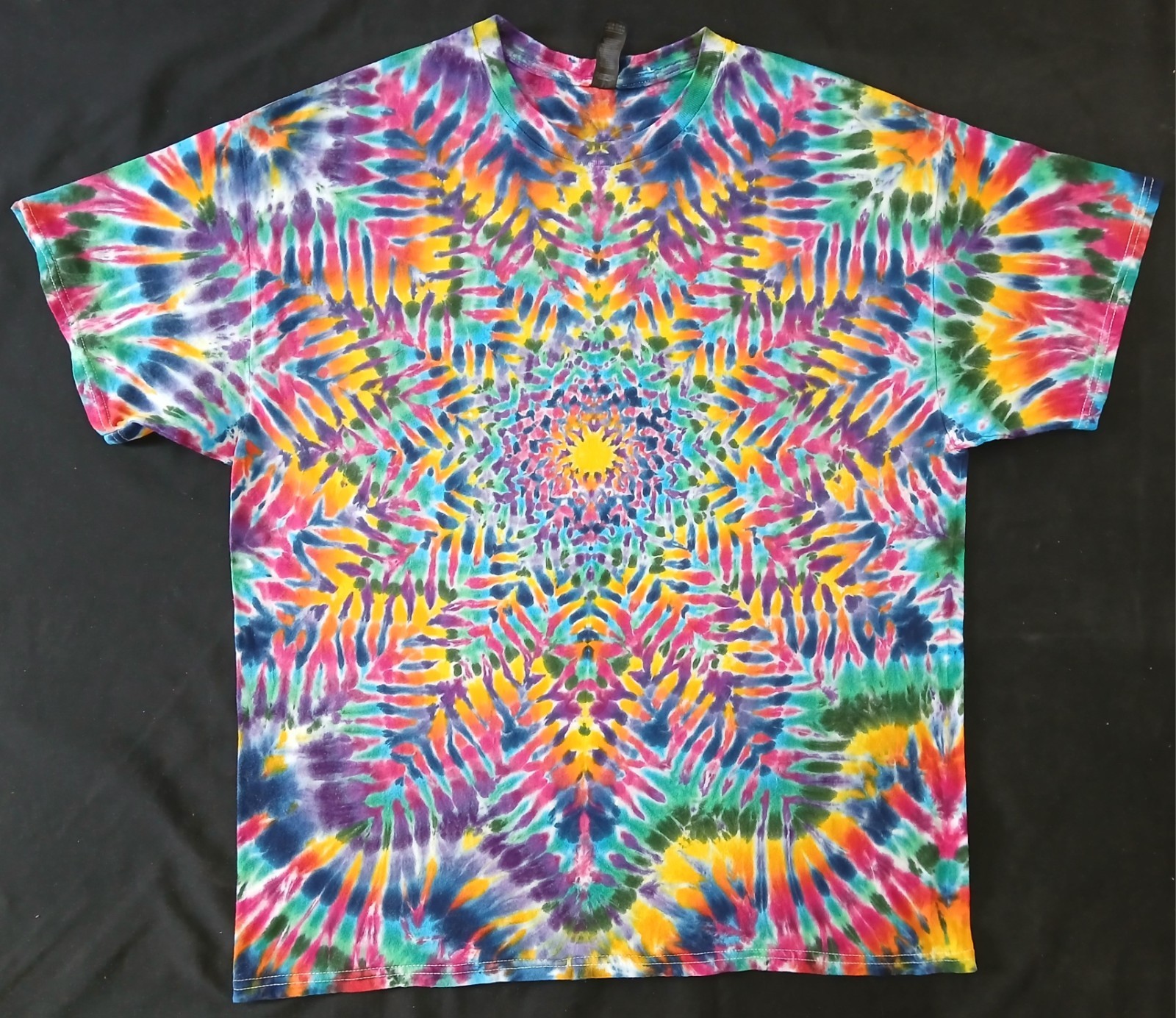 #0927 XL Short Sleeve tie dye t-shirt dead grateful hippie FREE SHIPPING