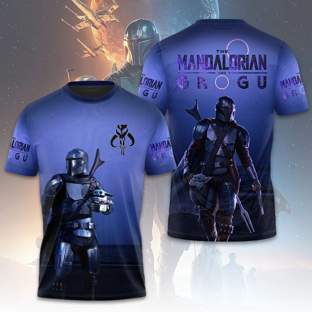 Star Wars x Mandalorian 3D T-shirt All Over Print Unisex Size XS-6XL