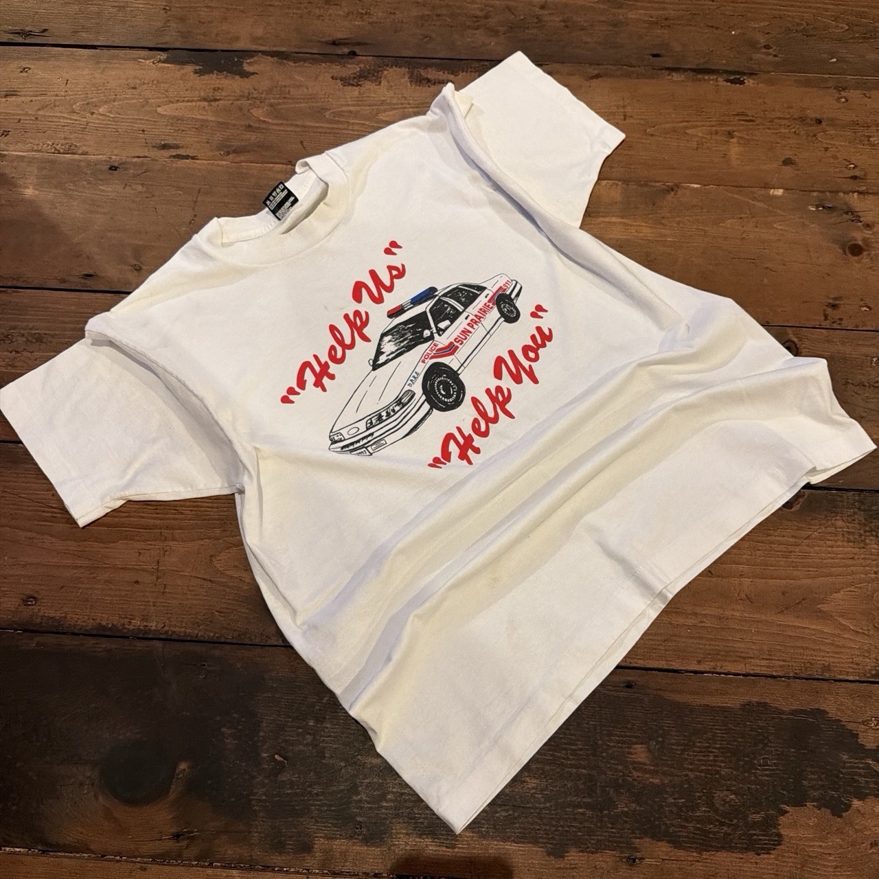 Vintage 90s Single Stitch Sun Prarie Police Tee