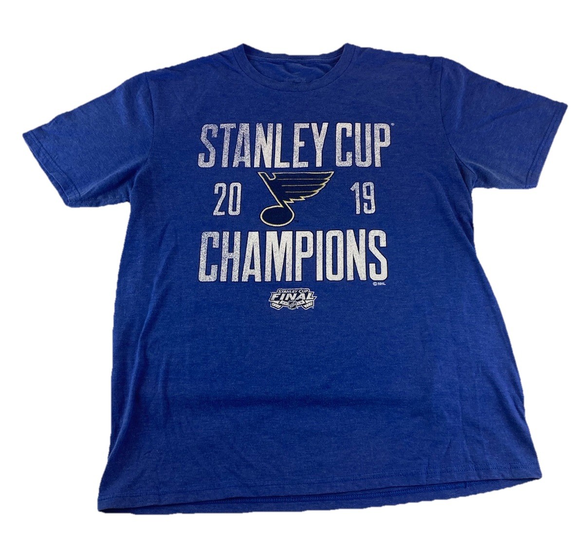 Fanatics 2019 St. Louis Blues Mens Graphic Tshirt Large Stanley Cup Champions
