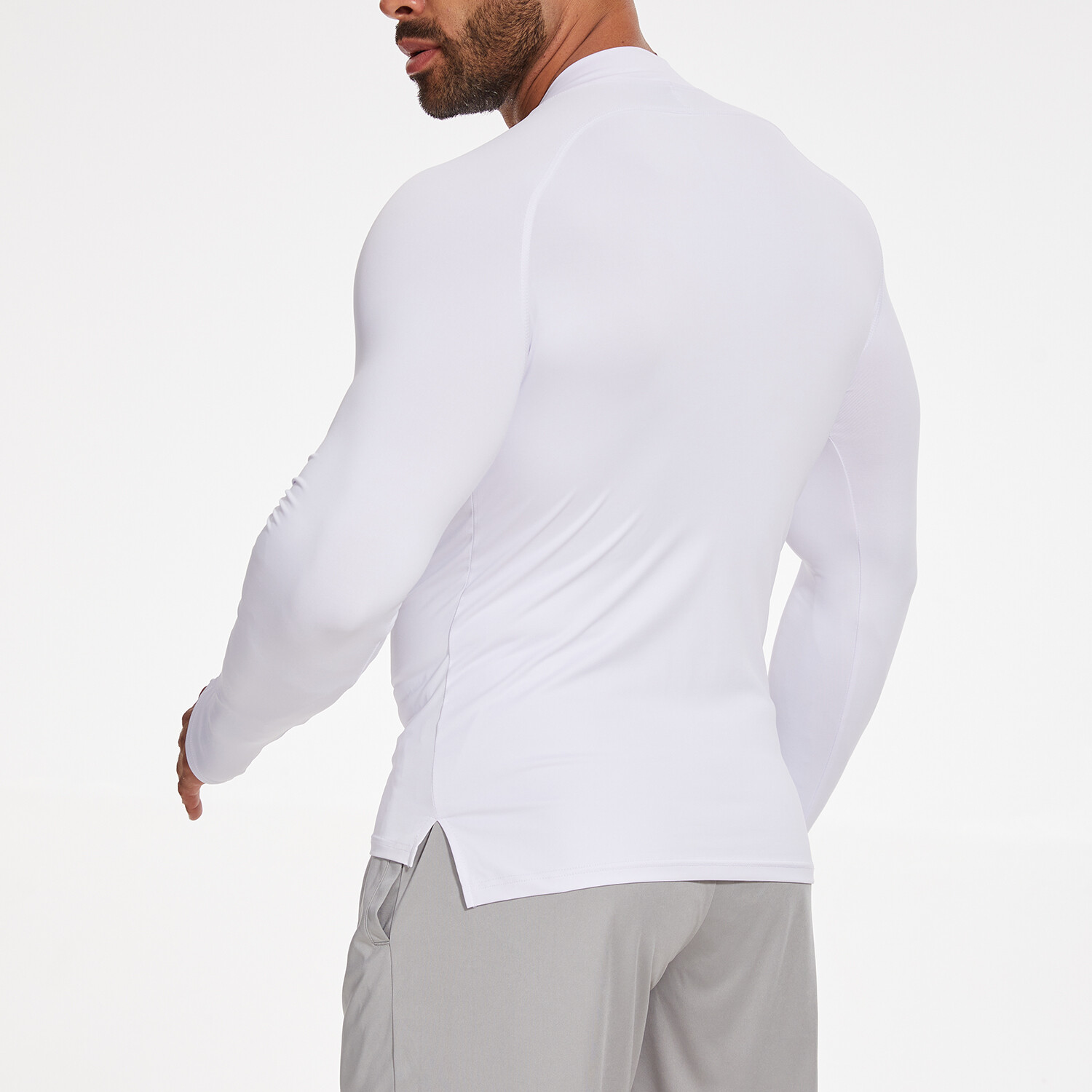 Men’s 1/4 Zip Long Sleeve Shirt Quick Dry Running Tops Athletic Quarter T-Shirt