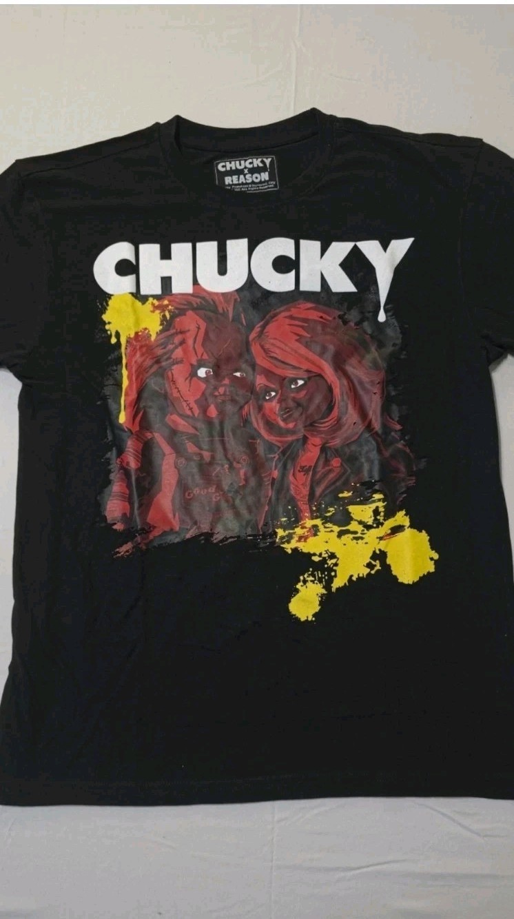 REASON X CHUCKY BNWT MEN’S SIZE XL BLACK T-SHIRT HORROR GRAPHIC OG BAG AND TAG🔥