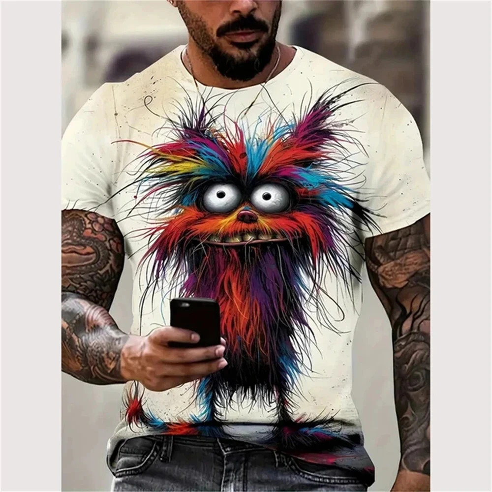 New Summer Men Vintage T-Shirt 3D Printed Funny Graphic Tops Tees Male T shirts