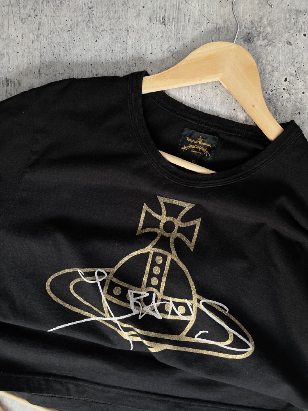 Vintage Luxury T-Shirt Vivienne Westwood Anglomania Big Logo Size XL