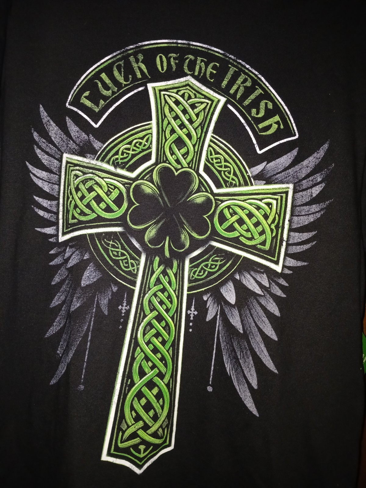 luck of the irish t shirt Unisex. Size Med