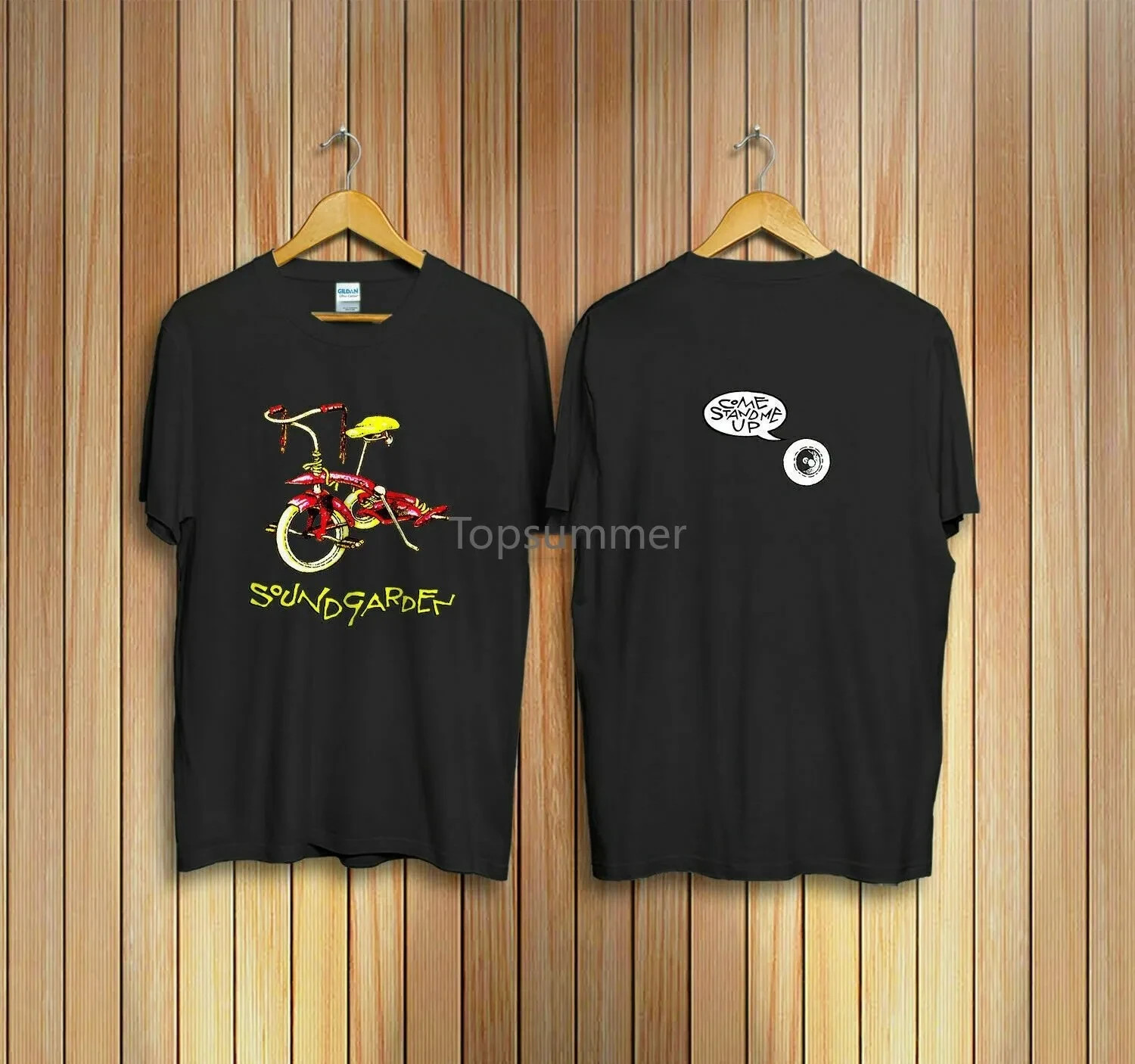 Vintage Soundgarden Era Pushead Tricycle Design Kickstand T-Shirt