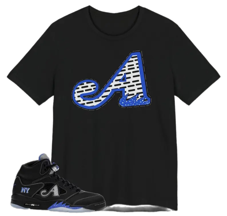Awake NY Racer Blue Black Sneaker Match Shirt Racer Blue Unisex Tee