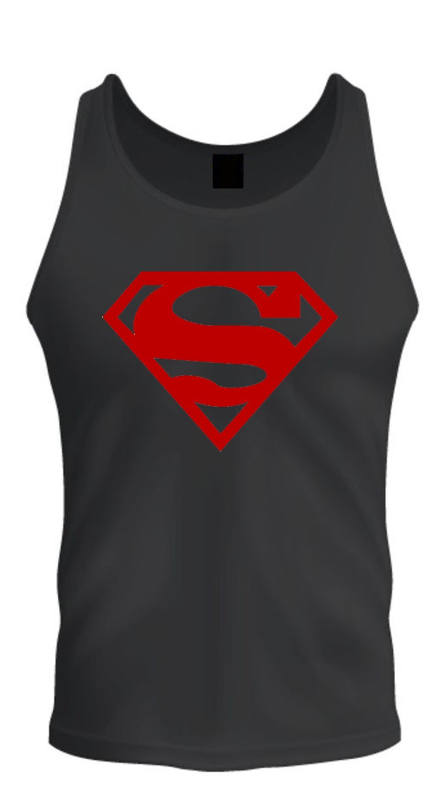 Superman Shirt Unisex T-shirt Tee Black T-Shirt Tee Tank Top