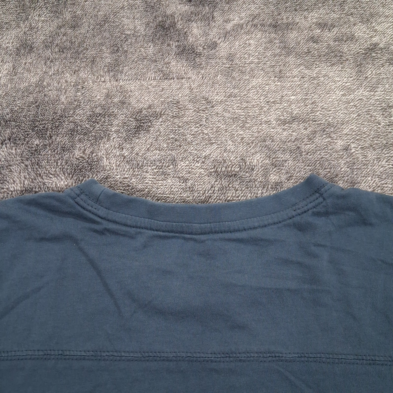 KUHL Wildfibre Mountain Lines T-Shirt Mens XL Blue Crew Neck Organic Cotton