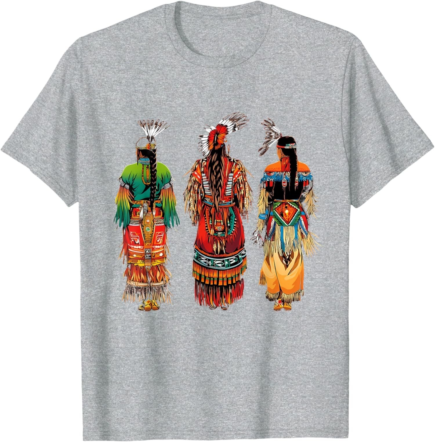 Indian Tribe Native American Feather Headdress Unisex T-Shirt