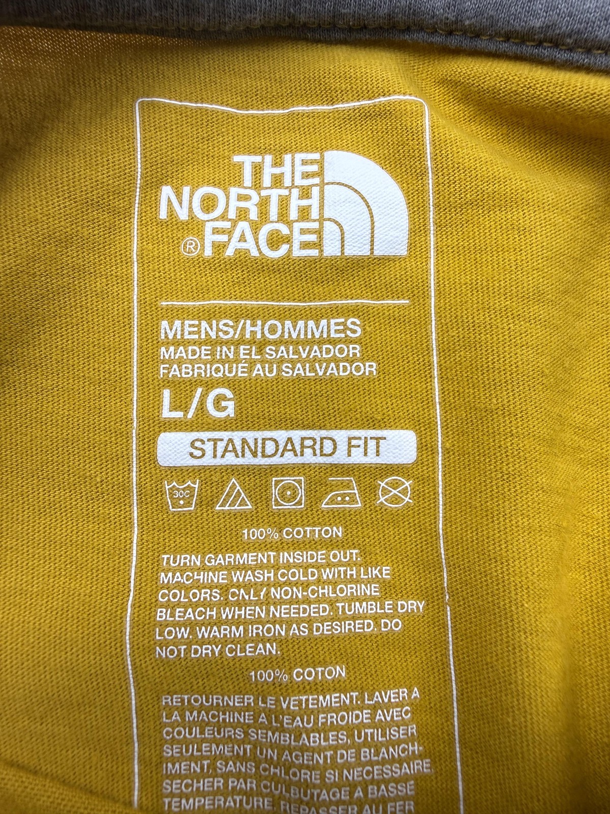 The North Face Shirt Mens Large Yellow 1966 Mountain Outdoor Graphic Tee Tagless