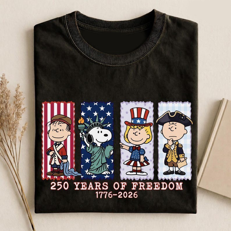 America 250th Anniversary Shirt, Patriotic Snoopy Tee, Retro American Shirt