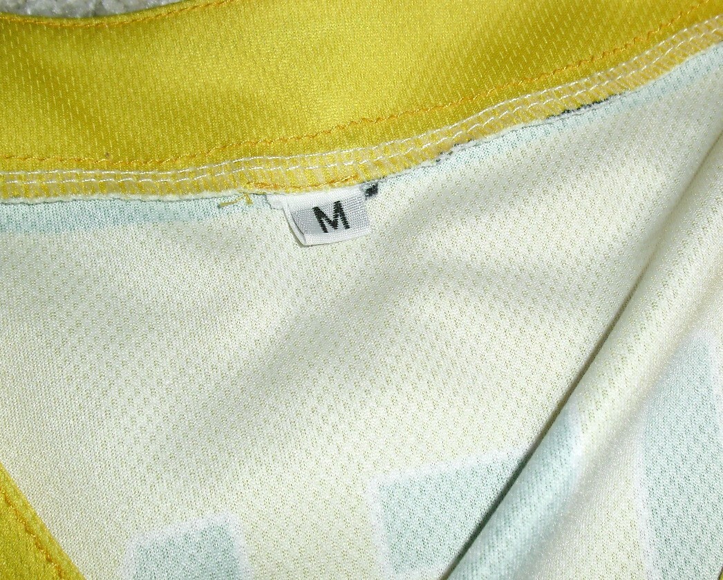 Brazil Yellow Baseball Button Down Jersey Mens Sz. Medium New