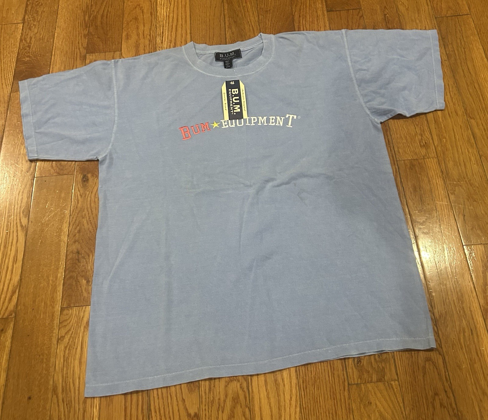 Vintage 90s BUM Equipment Tee NWT Deadstock USA Made Retro Streetwear Spellout