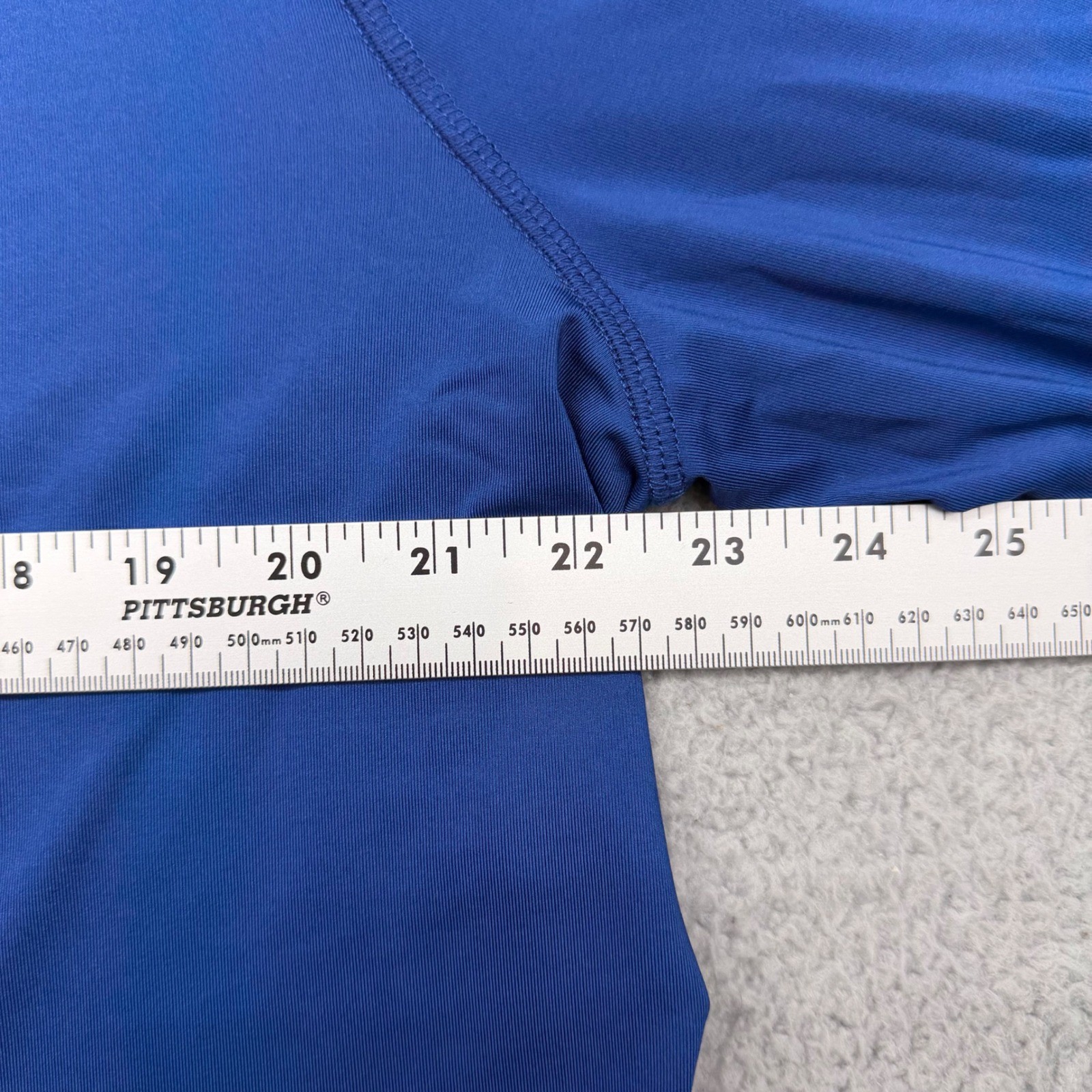 Champion Double Dry 516374 Mens XL Blue L/S Polyester/Spandex Performance Shirt
