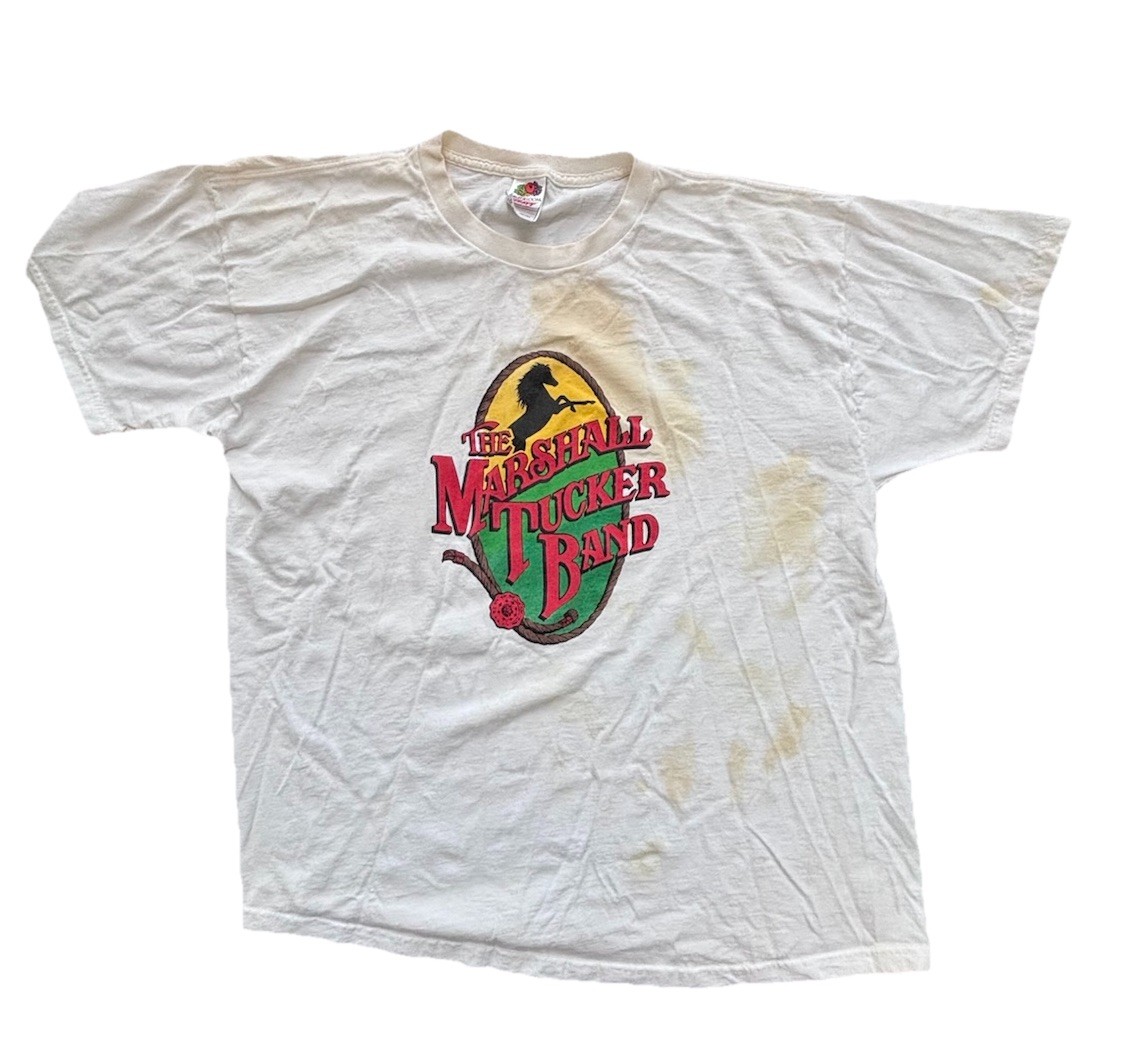 Vintage Marshall Tucker Band T Shirt White XL Made The USA