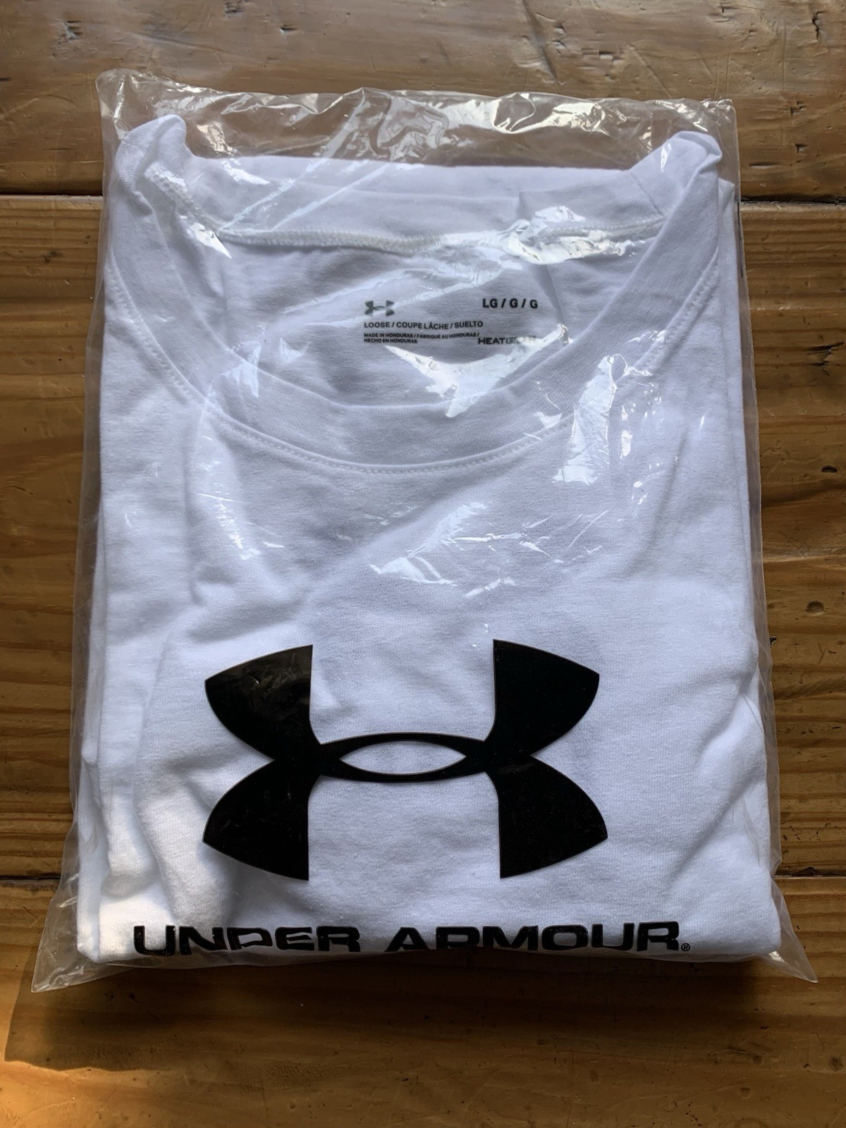FACTORY SEALED Men’s Under Armour Loose Fit “I WILL” Shirt 1259077 – WHITE Sz LG