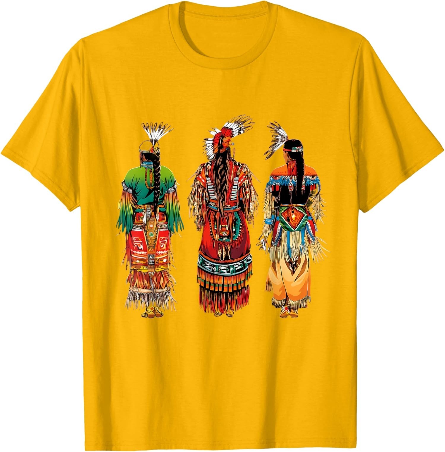 Indian Tribe Native American Feather Headdress Unisex T-Shirt