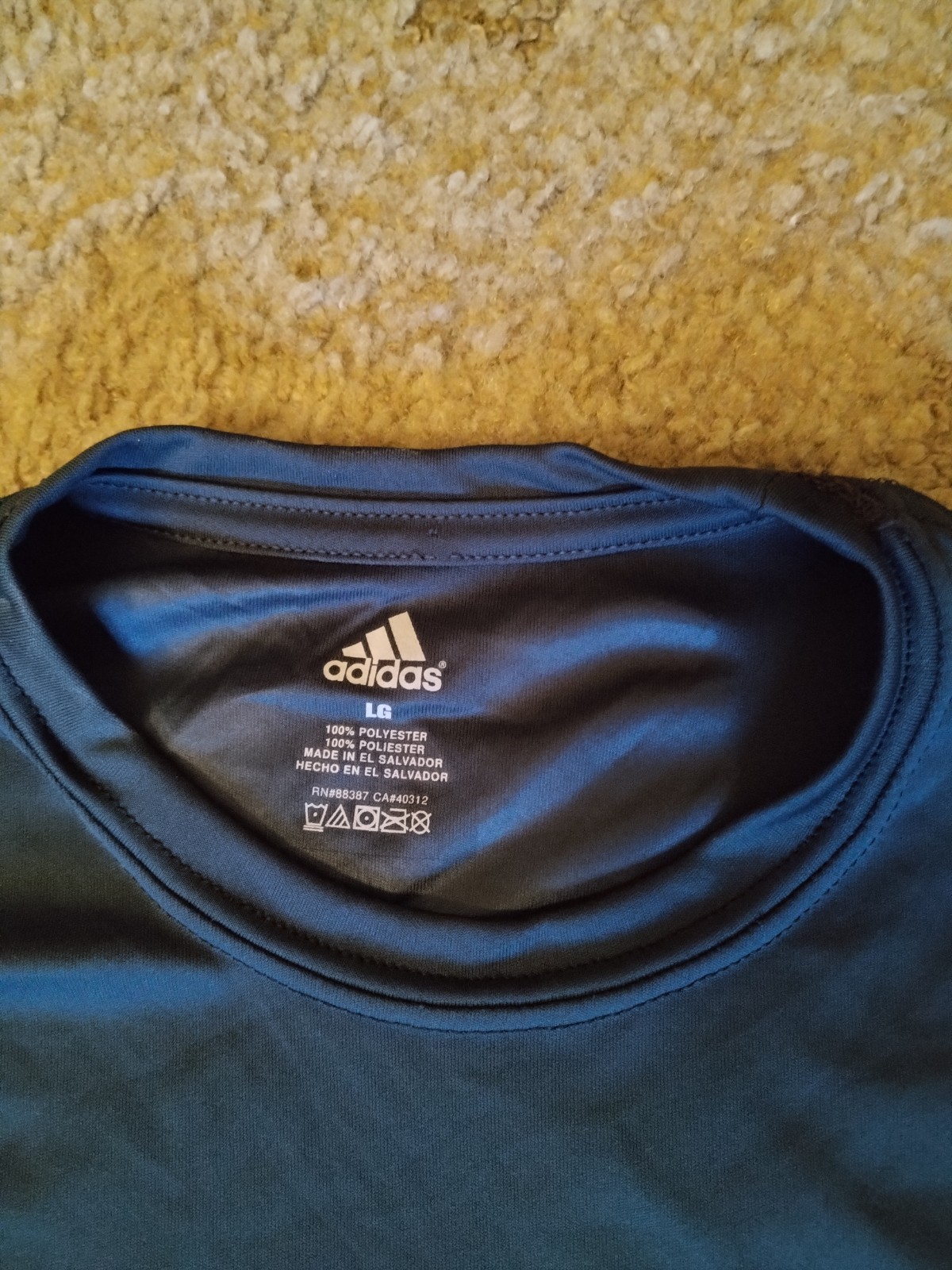 Adidas T-Shirt Men’s Large Gray Trefoil Classic Logo Short Sleeve