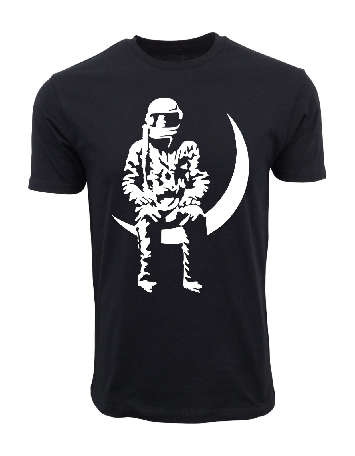 MENS ANGELS AND AIRWAVES TO THE MOON T SHIRT BLACK