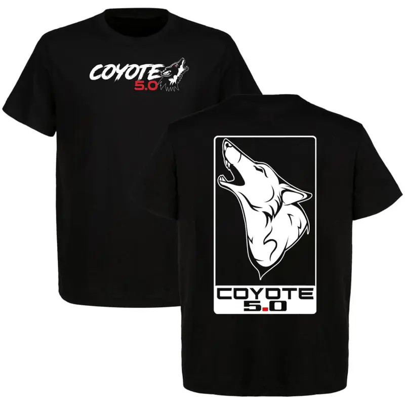 Ford Coyote 5.0 Mustang Shirt 2 Sided Graphic Tee Engine Gift for Men
