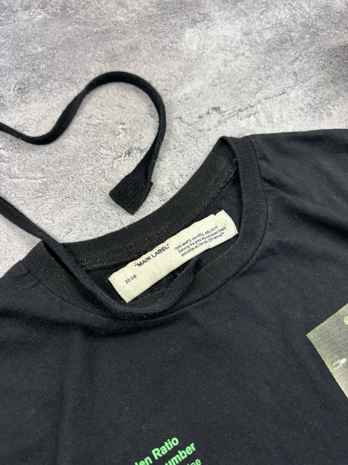 Off-White “Golden Ratio” Pascal Skeleton Graphic Black T-Shirt