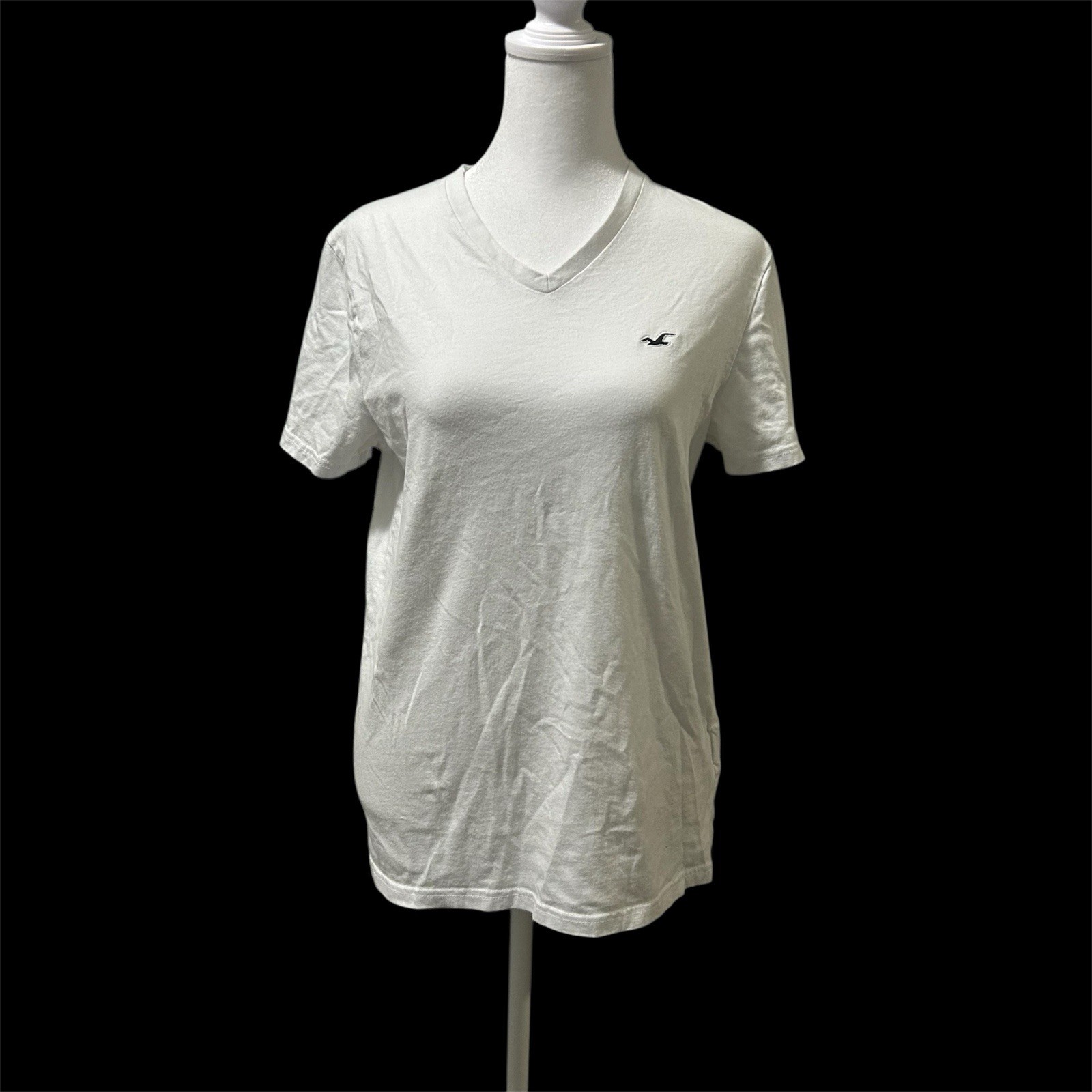 Hollister Must Have Collection White V Neck T Shirt Sz S Unisex Men’s Women’s T