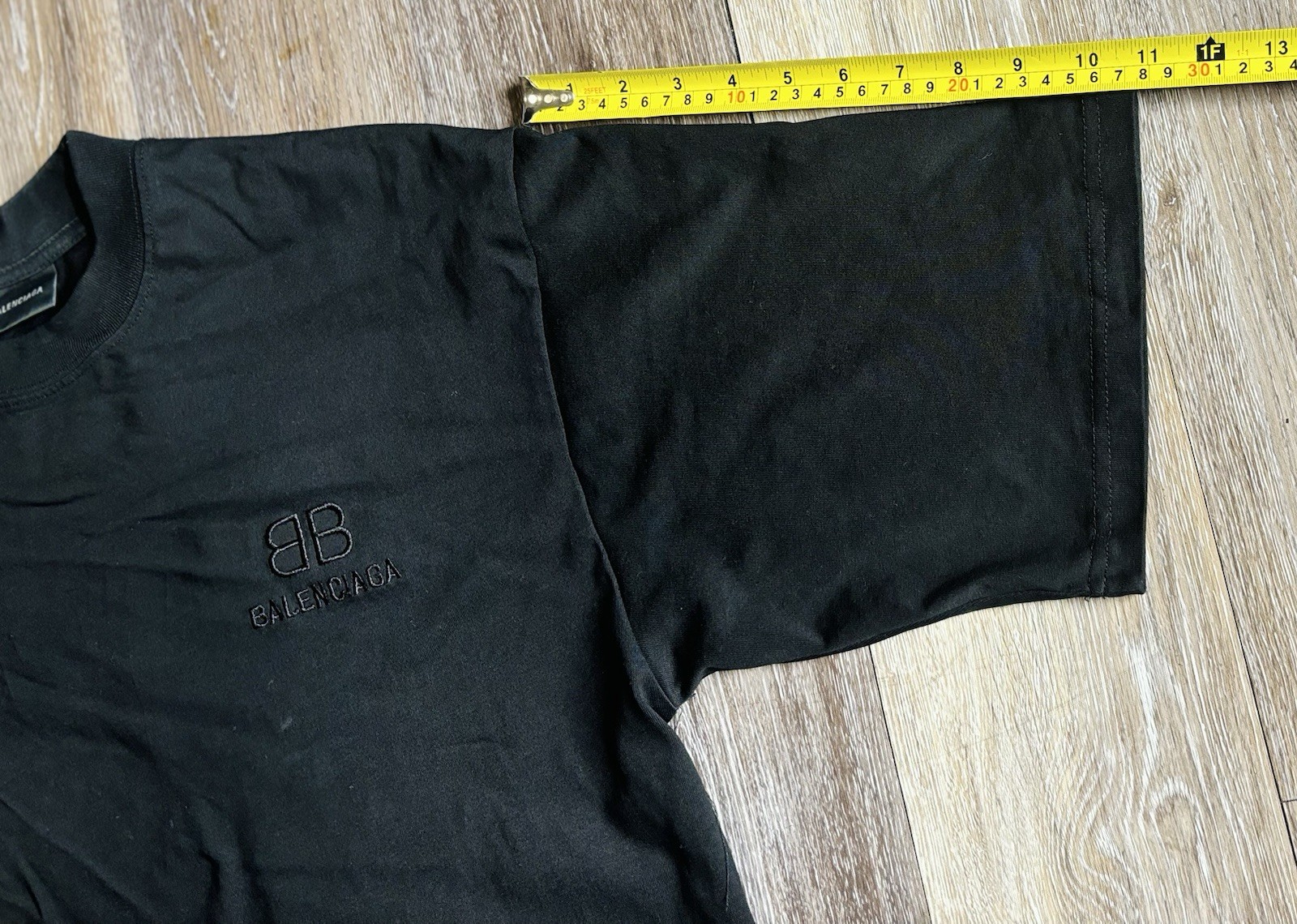BALENCIAGA BB logo oversized T-shirt black sz L