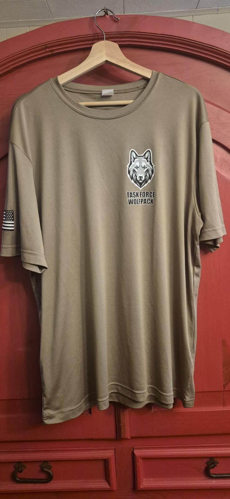 Sport Tek XL Task Force Wolfpack Covid Response Team Nostalgia Tshirt EUC