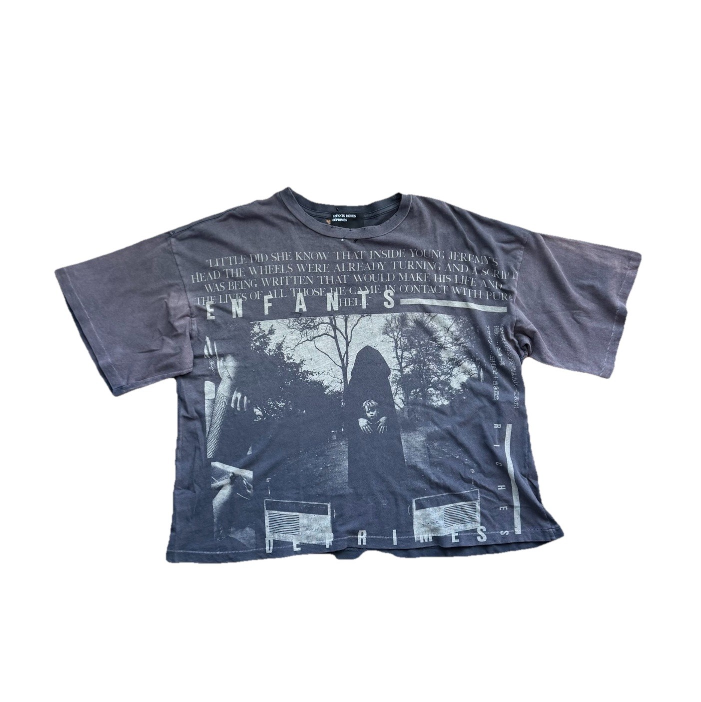 Enfants Riches Deprimes – Jeremy Distressed Oversized T-Shirt Size: L