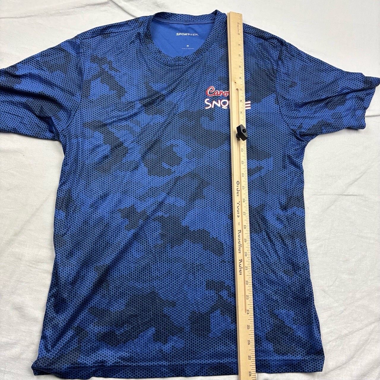 Carolina Snowie Unisex Sports T-Shirt Blue Camouflage Short-Sleeve Medium